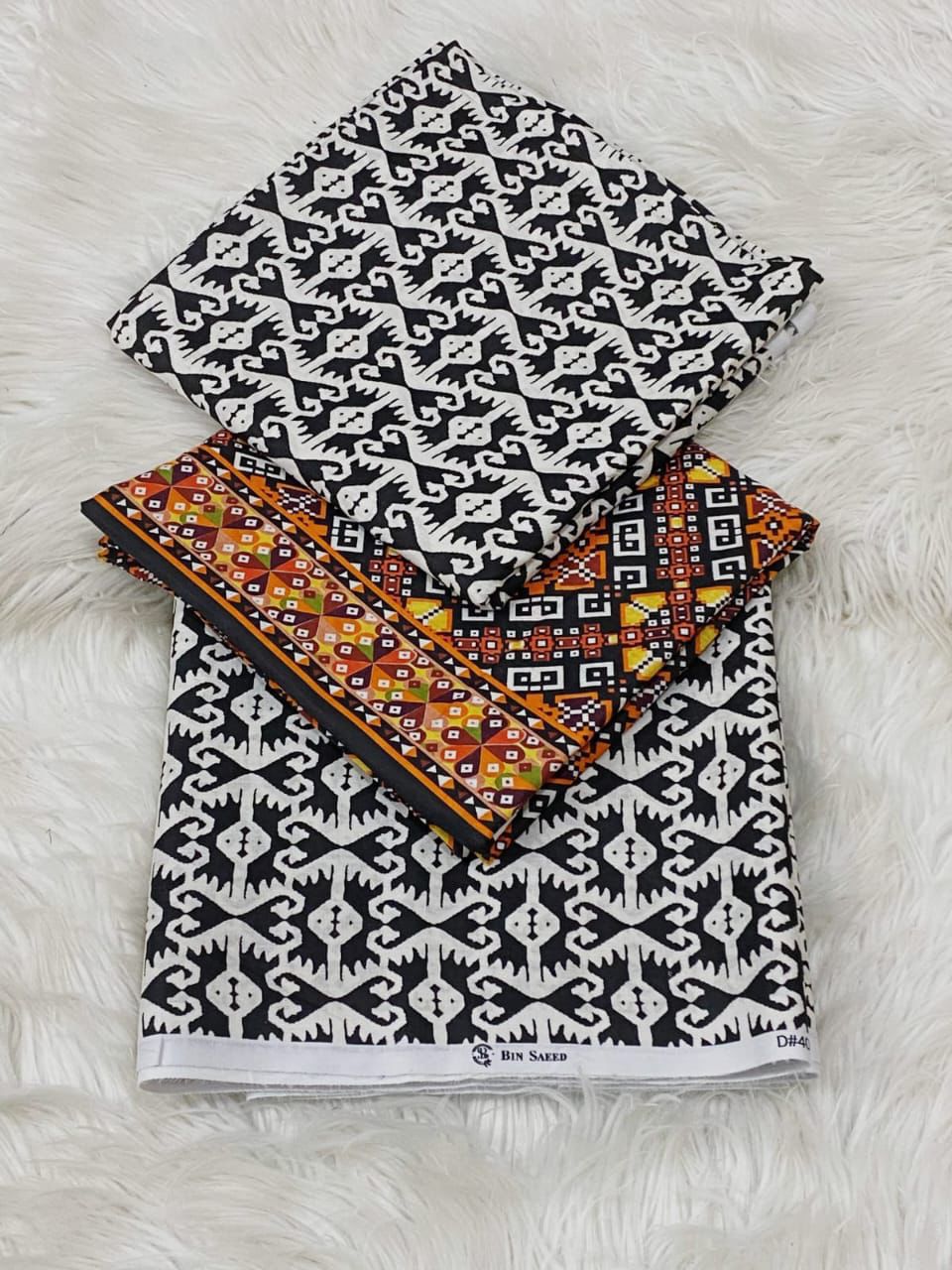FABRIC 3PC Lawn with Voile Lawn Dupatta