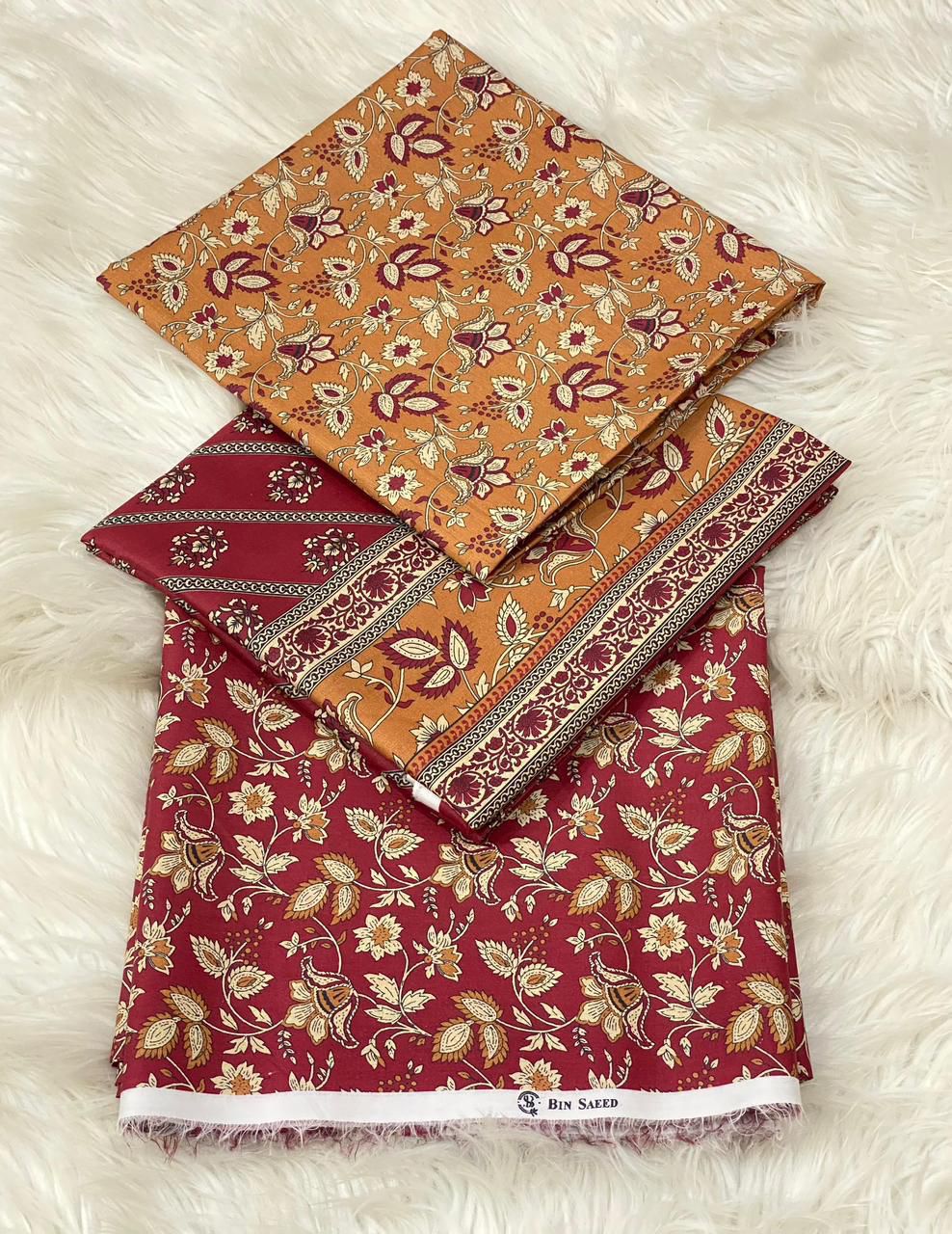FABRIC 3PC Lawn with Voile Lawn Dupatta