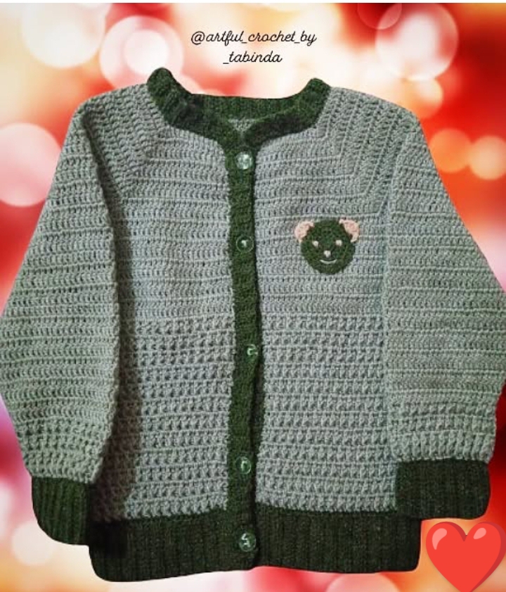 Handmade Crochet Baby Sweater