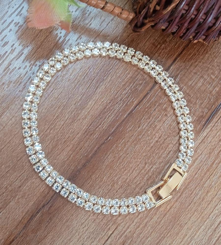 Elegant Rhinestone Tennis Necklace