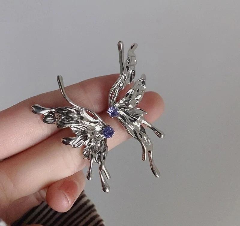 Silver Butterfly Brooch