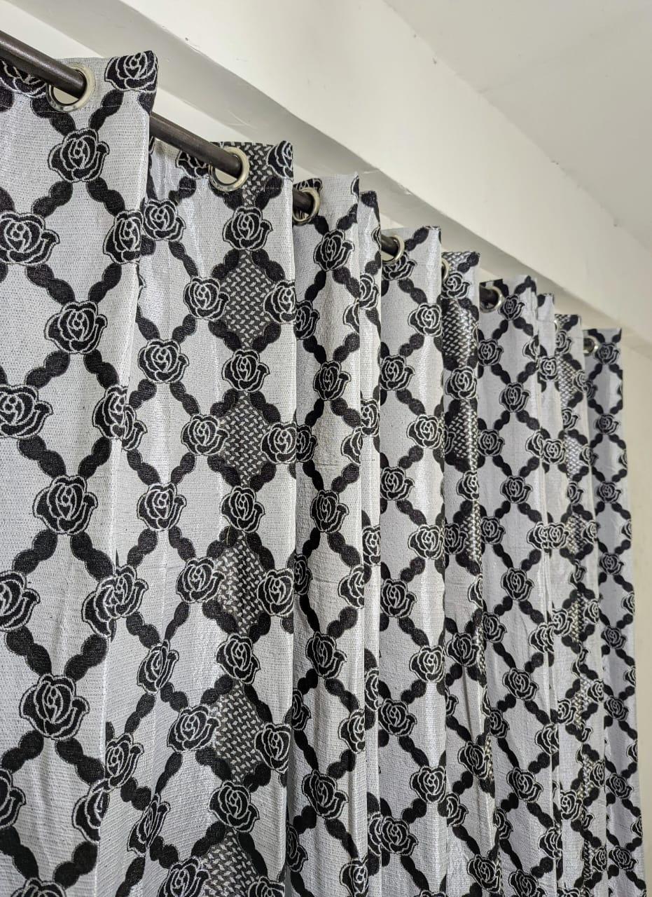 1 Pc Velvet Jacquard Curtain