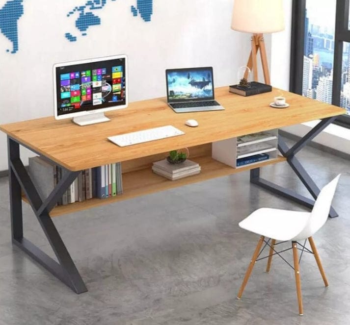 Stylish K Shape Study Table Design for Home & Office Setup