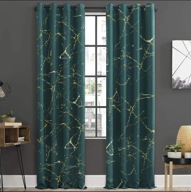 1 Pc Jacquard Sparkles Textured Indoor Home Curtains