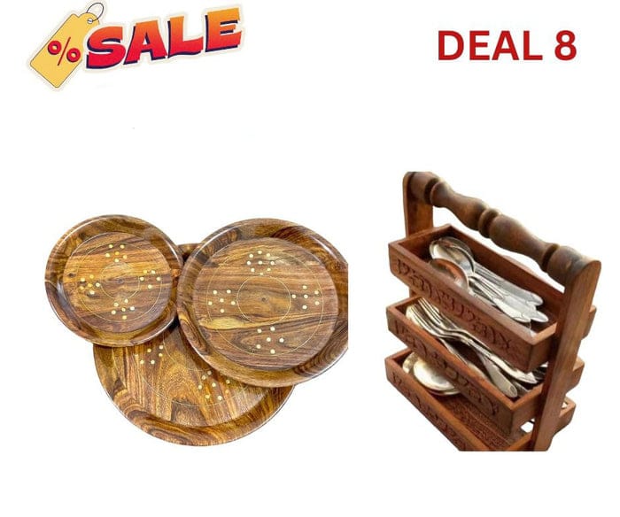 Spoon Stand & Brass Plate Set