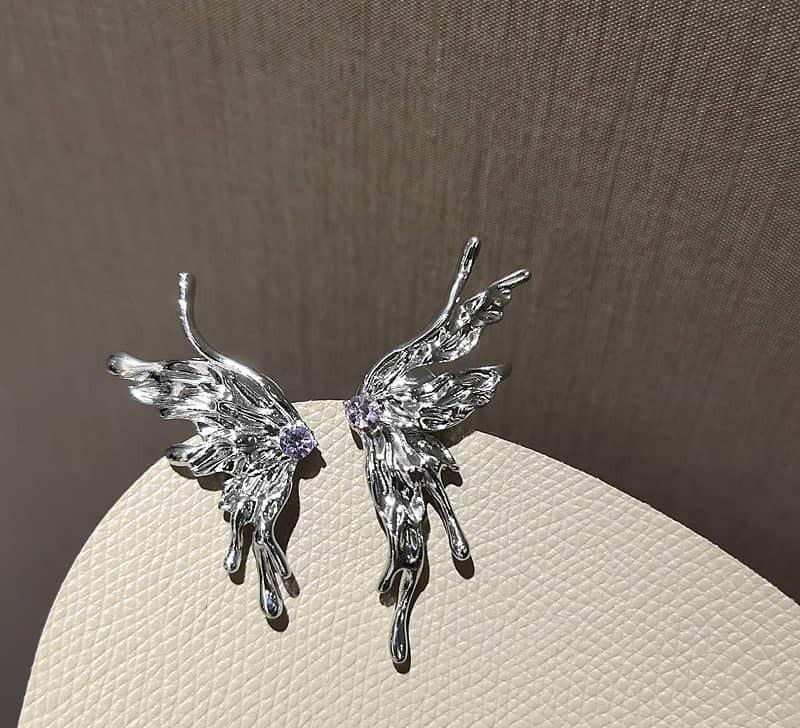 Silver Butterfly Brooch