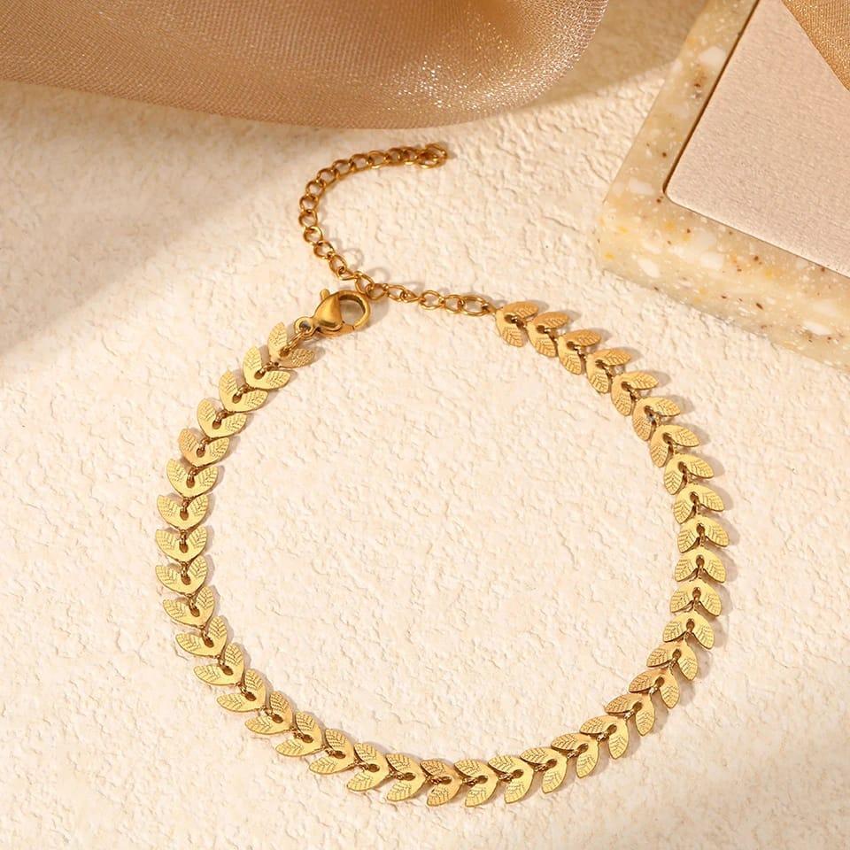 Gold Leaf Bracelet