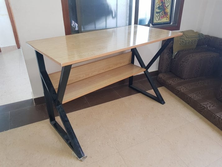 Stylish K Shape Study Table Design for Home & Office Setup