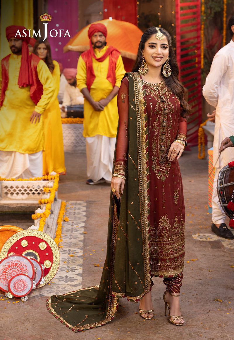 PRESENTING ASIMJOFA BRAND LUXURY CHIFFON EMBROIDERED ARTICLE