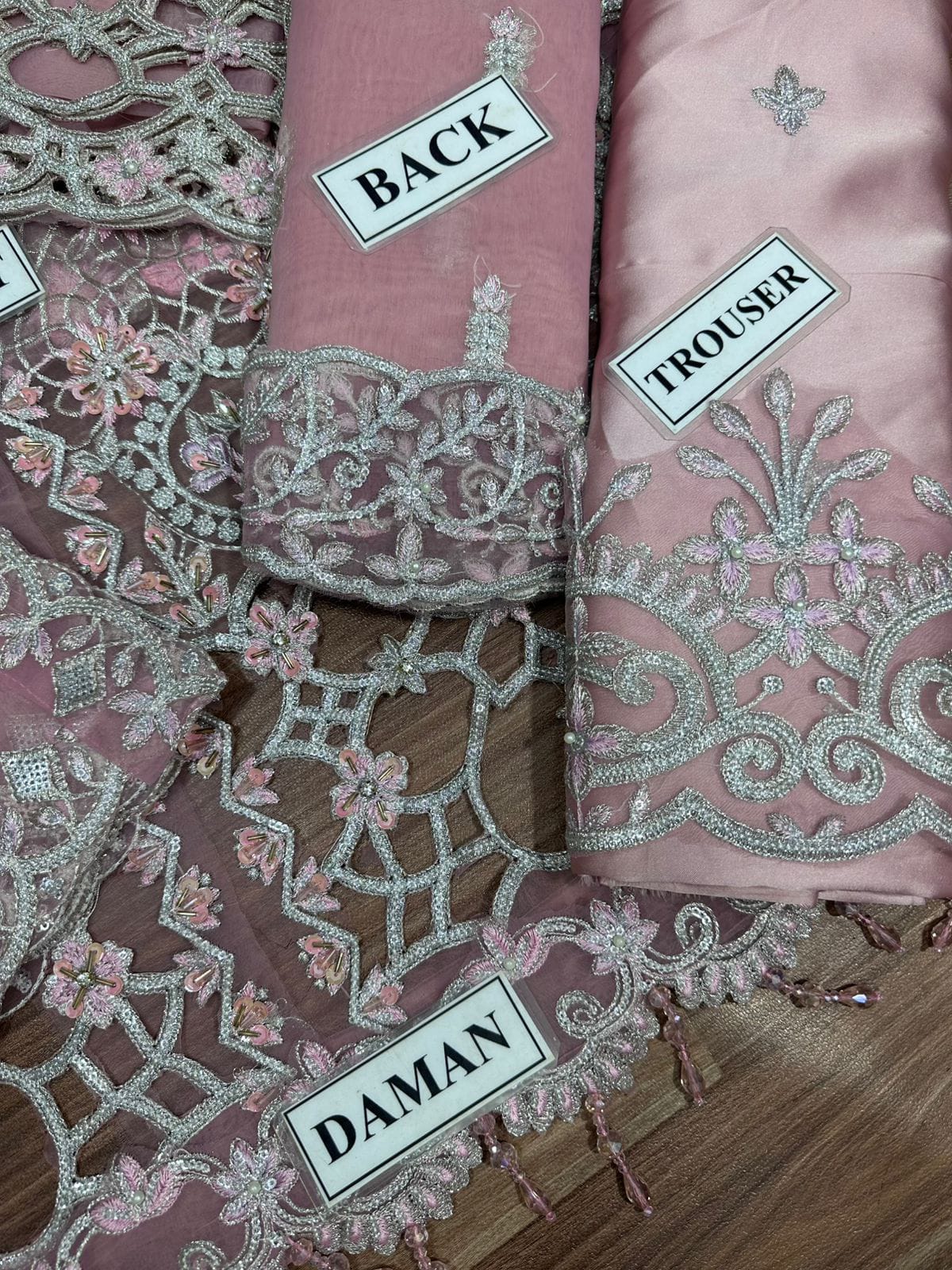 ORGANZA Suit With SATIN SILK Trouser
