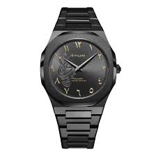 Arabic Aura Watch Full Black Dial