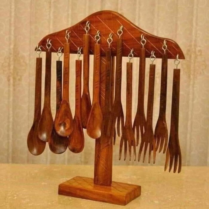 Wooden Home Fork and spoons