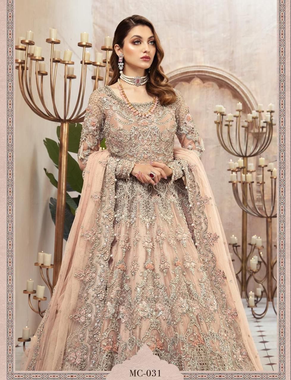 Fabric Details Complete net frock with Silk  trouser