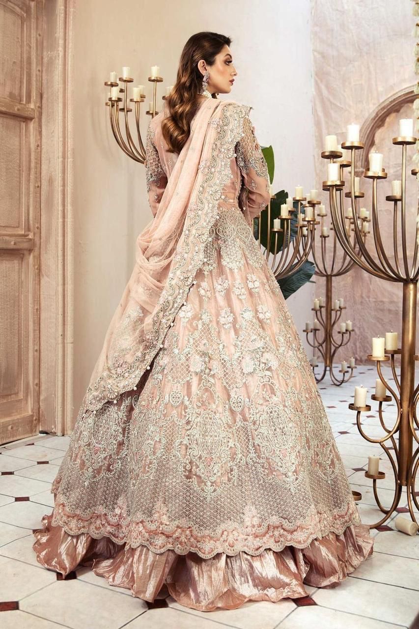 Fabric Details Complete net frock with Silk  trouser