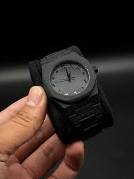 Arabic Aura Watch Full Black Dial