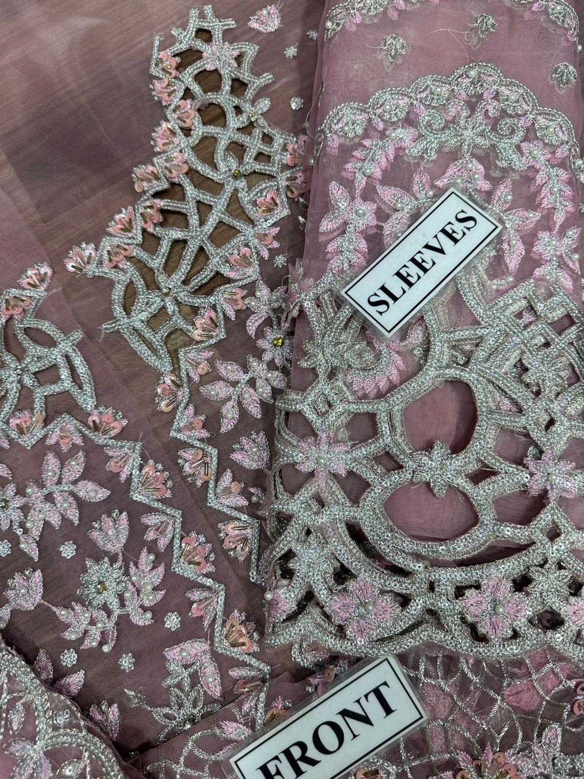 ORGANZA Suit With SATIN SILK Trouser