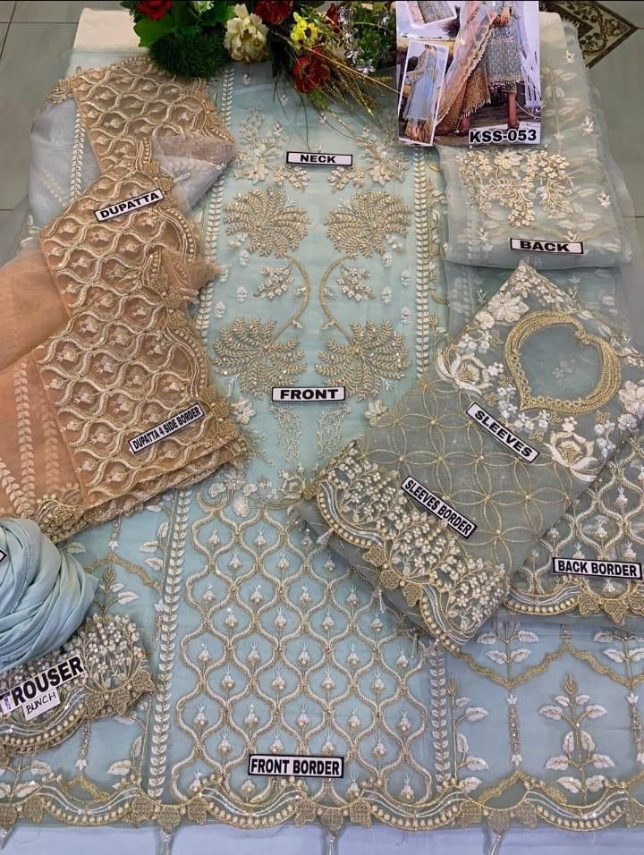 PRESENTING AGHA NOOR LUXURY OUTFIT BASED ON ORGANZA FABRIC