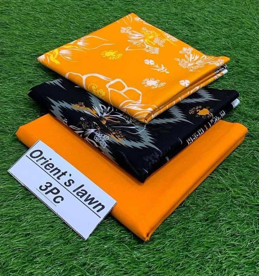 3pc Unstitched Lawn 