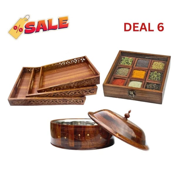 Tray Set, Hot Pot & Spice Box