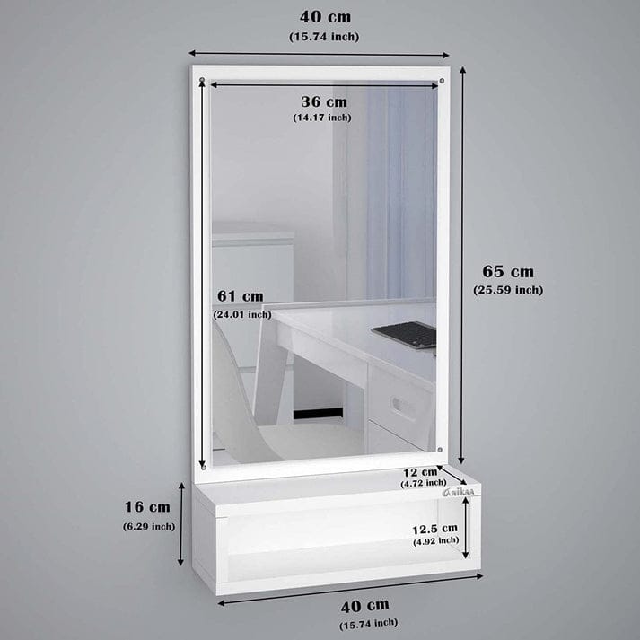 Astonishing Hanging Wall Dressing Mirrors with Shelf