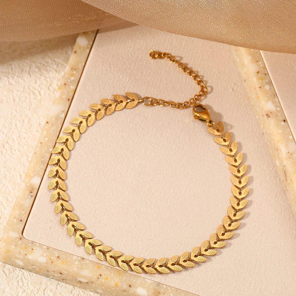 Gold Leaf Bracelet