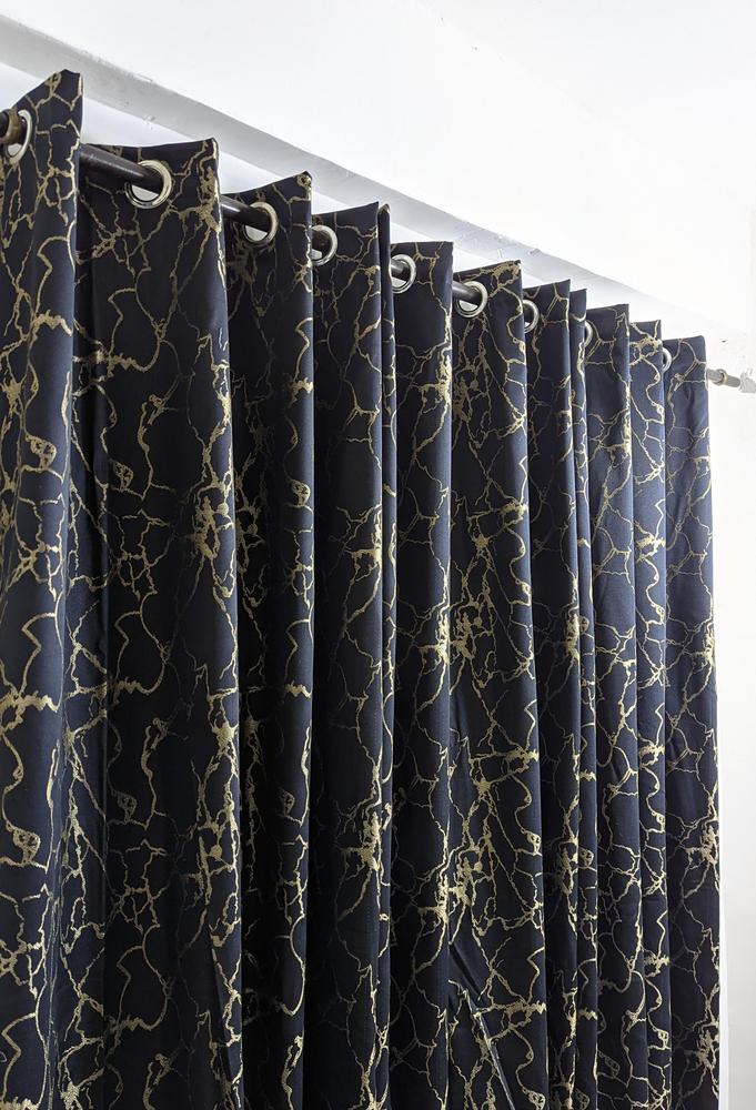 1 Pc Jacquard Sparkles Textured Indoor Home Curtains
