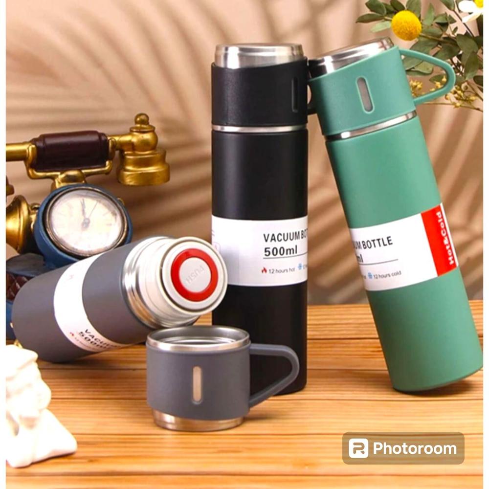 Insulated Vacuum Water Bottle - 3 Pcs Set for All Your Hydration Needs