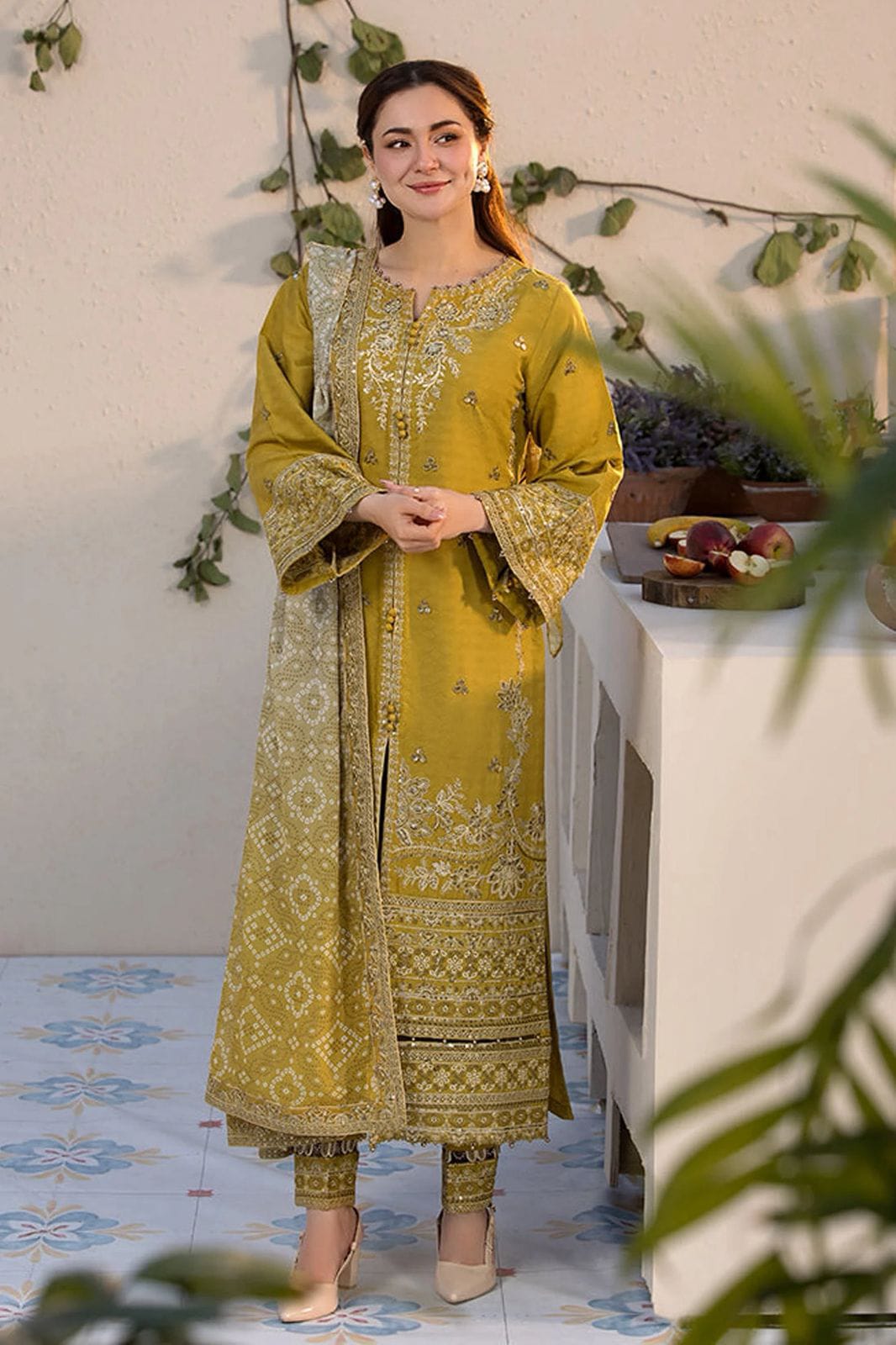 QALAMKAR 3pc Summer Casual