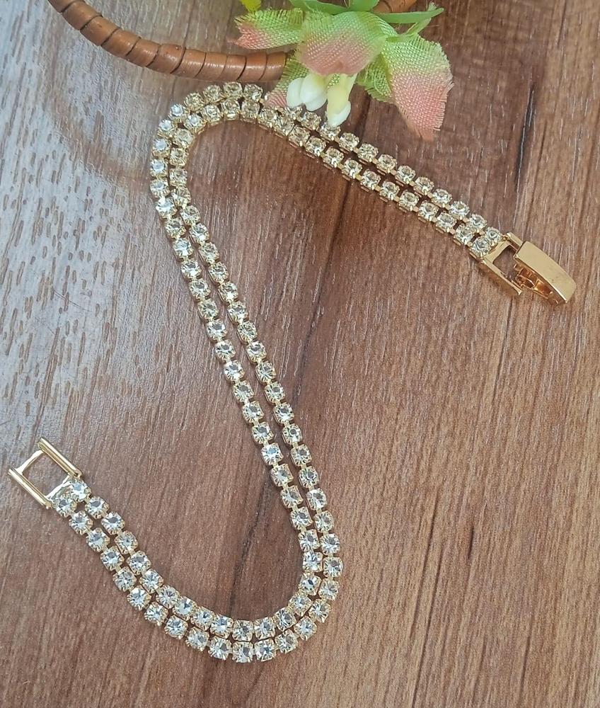 Elegant Rhinestone Tennis Necklace