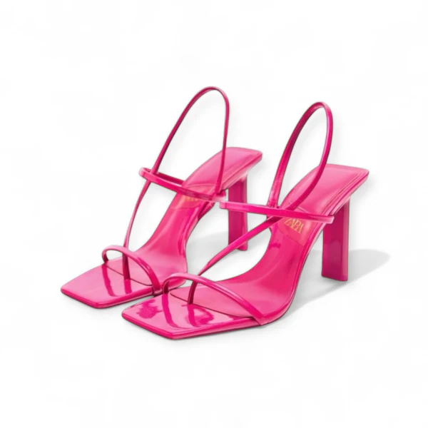 ZARA PINK BLOCK HEEL