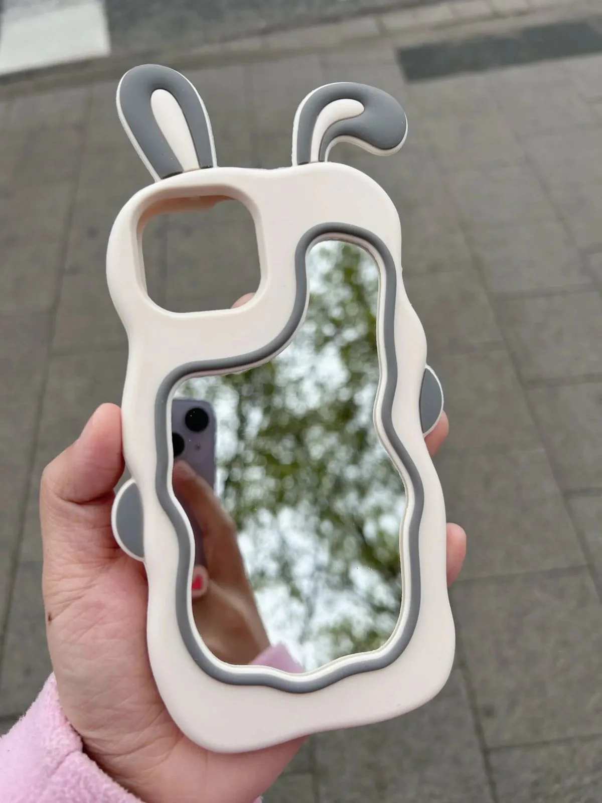  PurpleCute Cat Mirror Case for iPhone