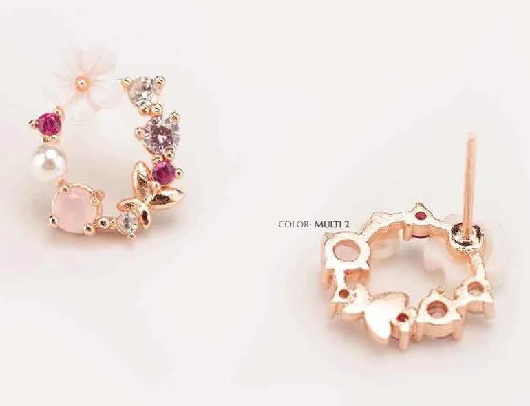 Elegant Floral Pearl Earrings