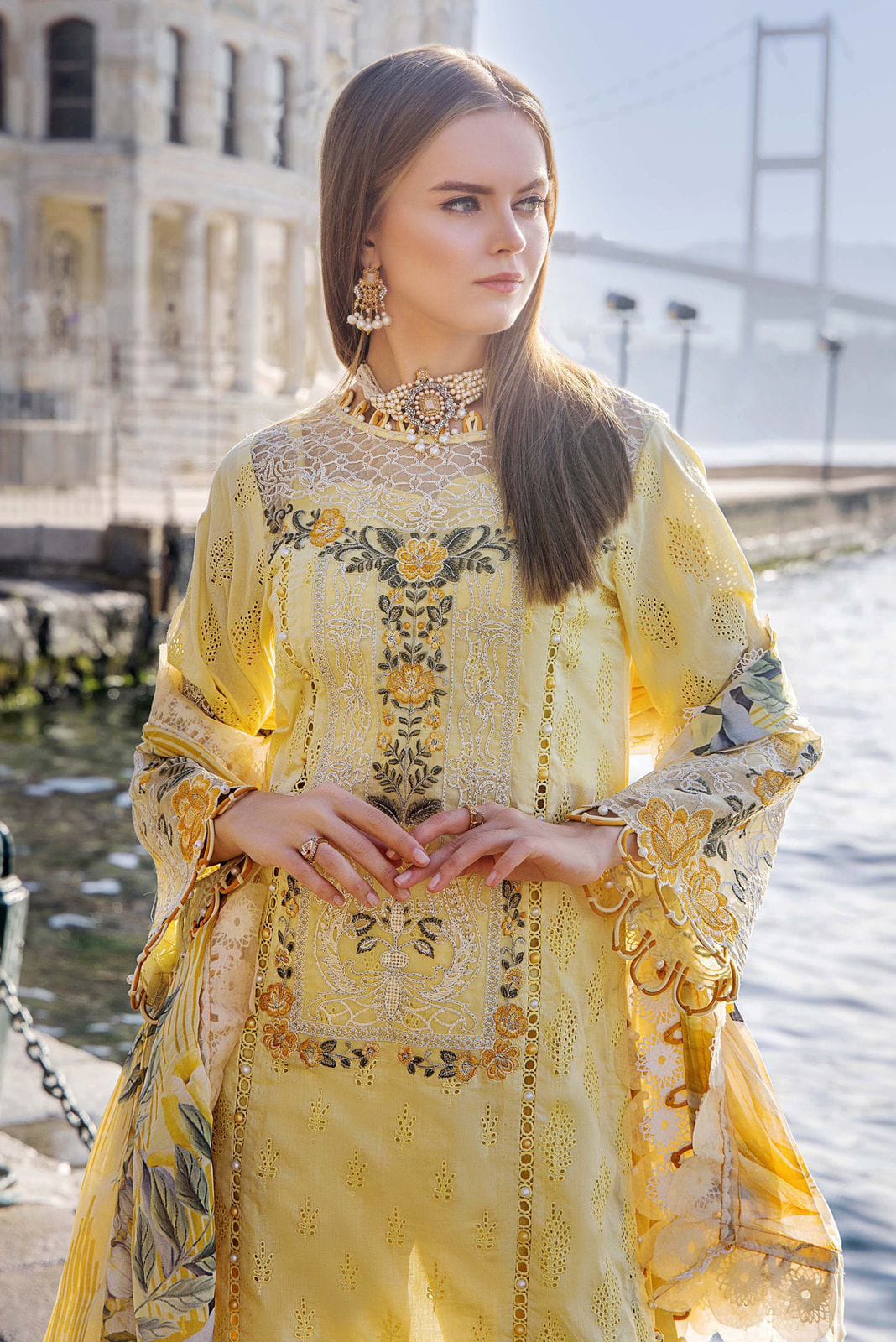 3pc Embroidered Chicken Kari
