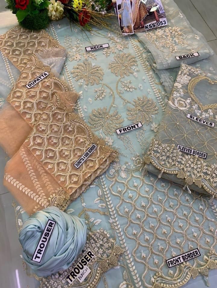 PRESENTING AGHA NOOR LUXURY OUTFIT BASED ON ORGANZA FABRIC