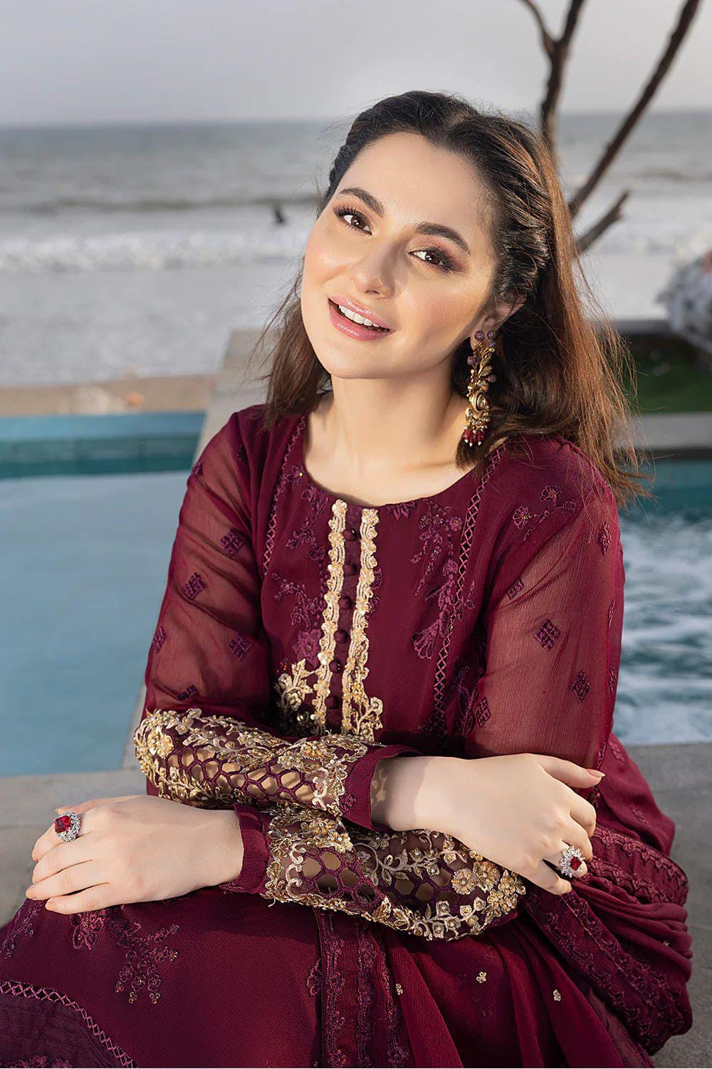 Embroidered chiffon 3pc
