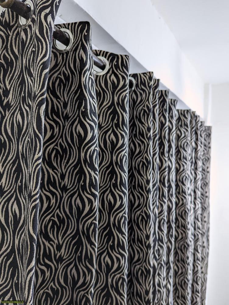 1 Pc Velvet Jacquard Curtain