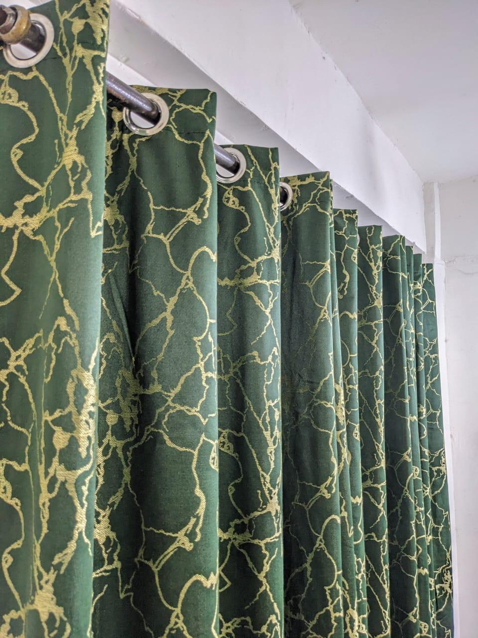 1 Pc Jacquard Sparkles Textured Indoor Home Curtains
