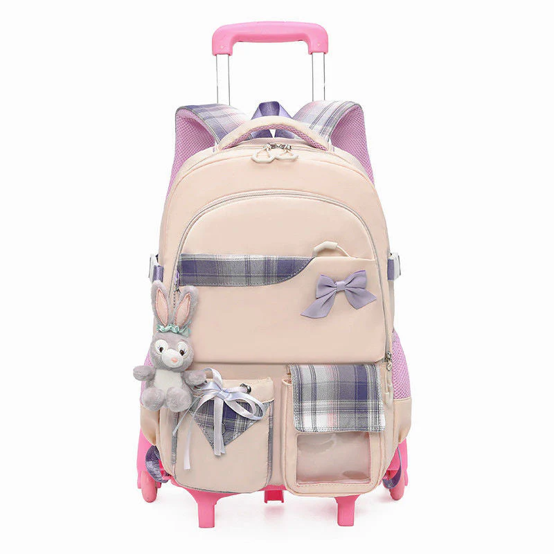 Girls Primary Korean Trolly School Backpack