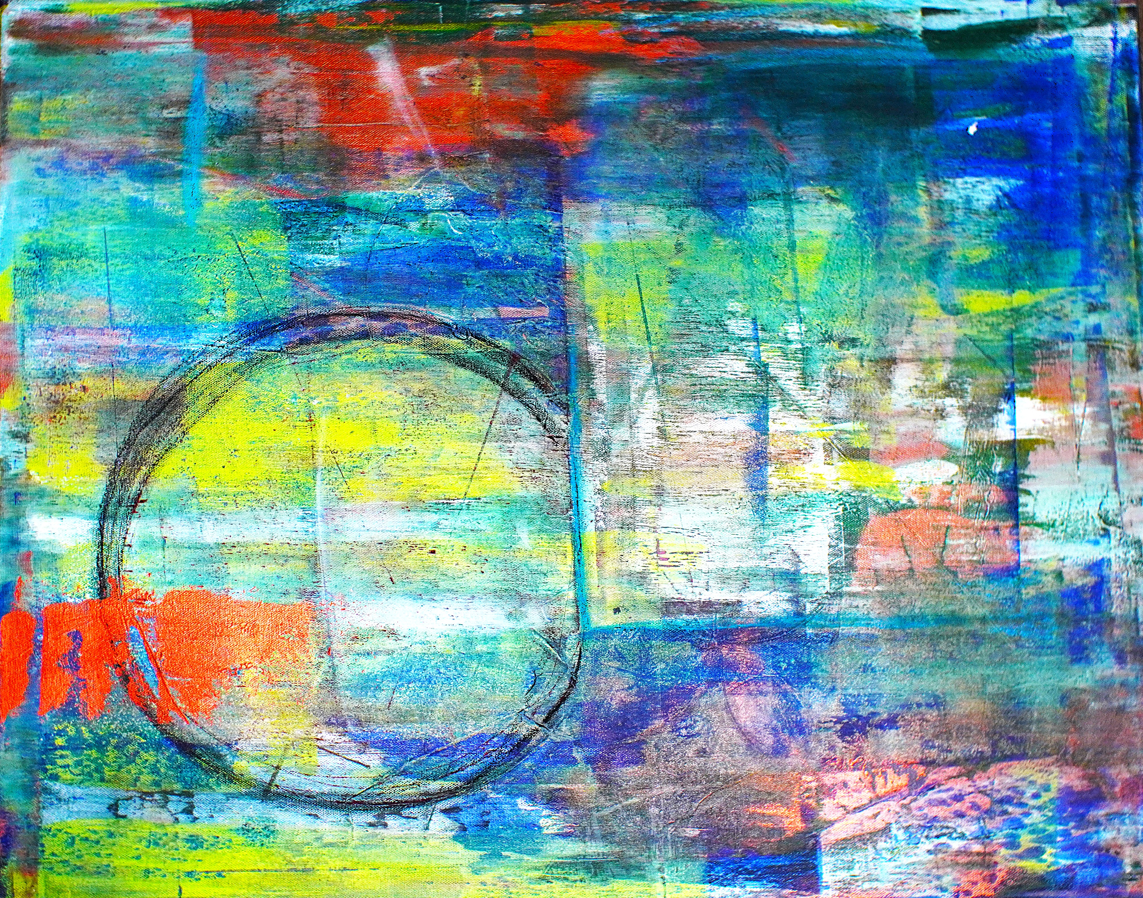 Abstract Colorful Painting by Laurie Elizabeth
