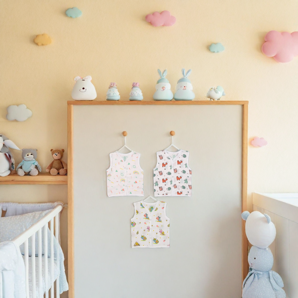 Baby Sleeveless Vests Set