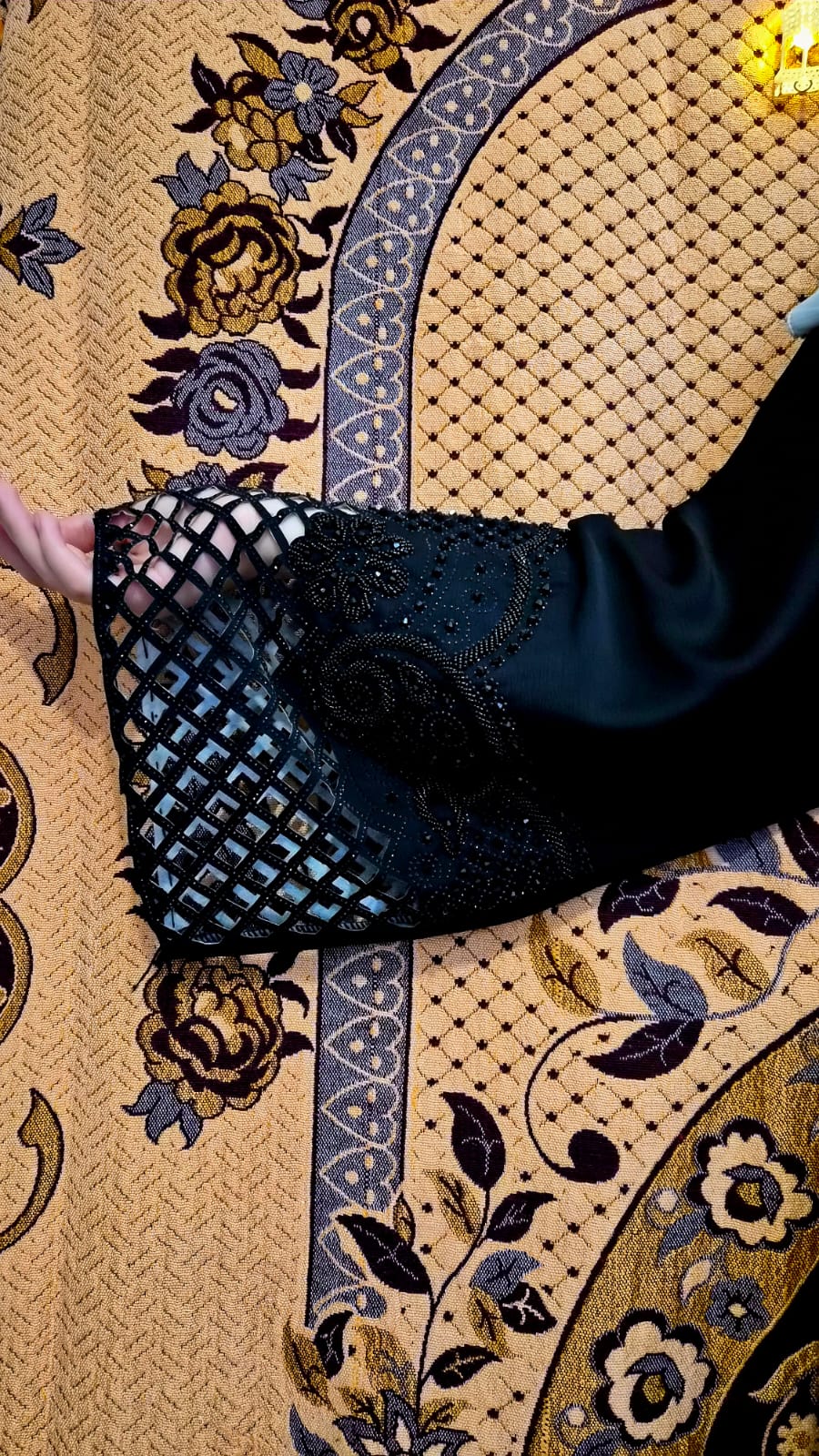 Black Embroidered Abaya