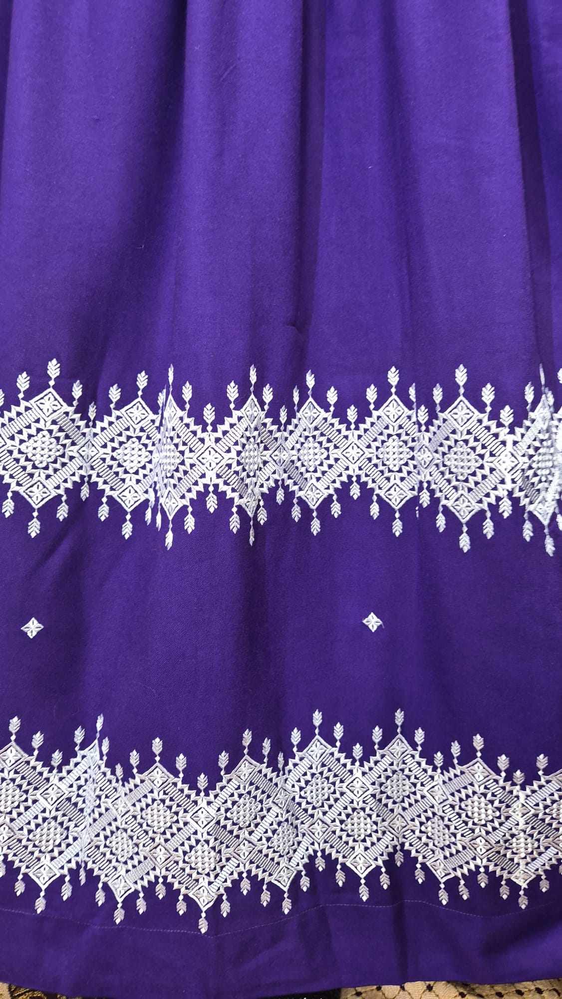 Silver & Purple Traditional Afghan Gand