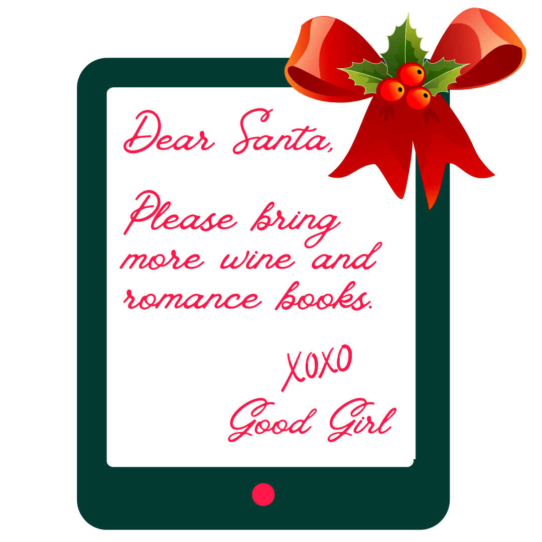 Dear Santa Bring More Wine and Romance Books - Sticker