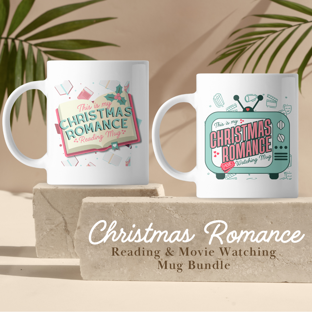 Christmas Romance Reading + Movie Watching Mug - Bundle