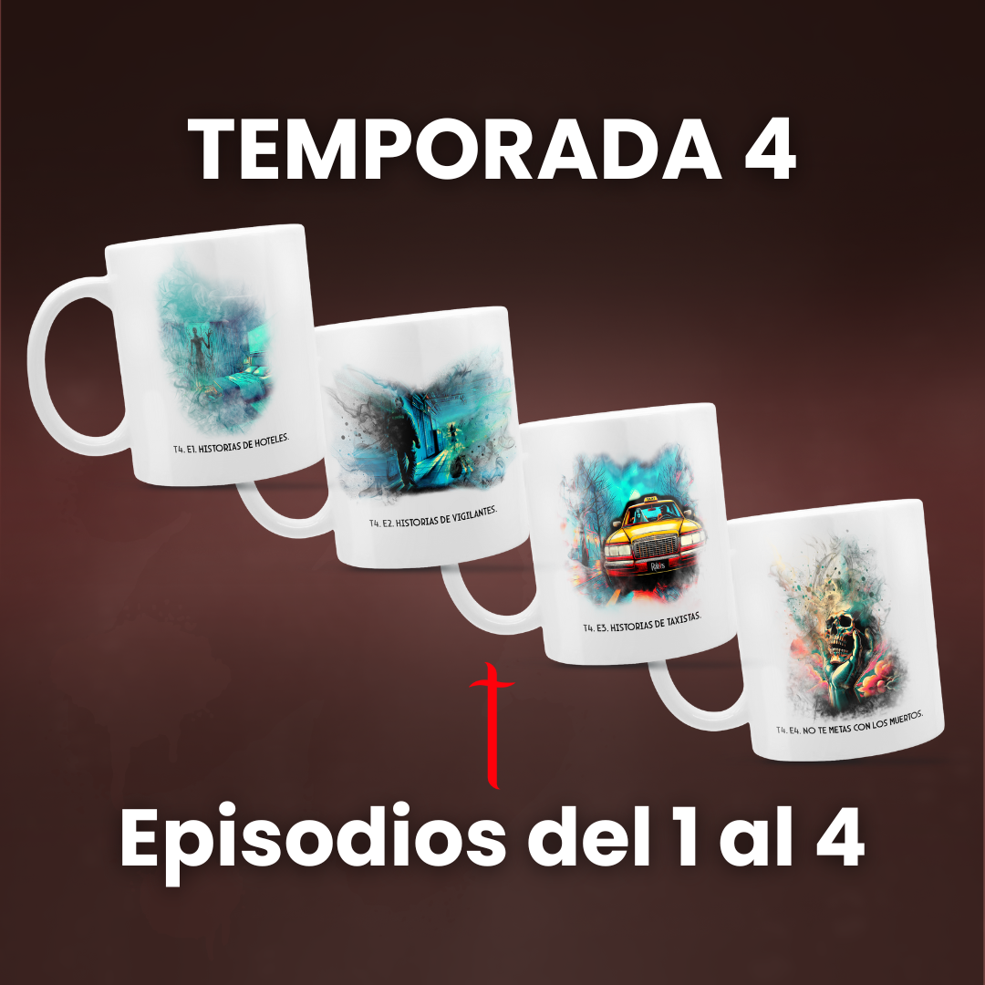 Colección de 4 Tazas - T4 Episodios 1 al 4 | Relatos por Santiago Segovia