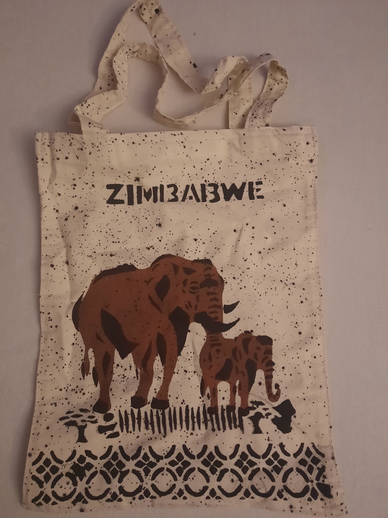 Tote-ElephantBrownCanvas