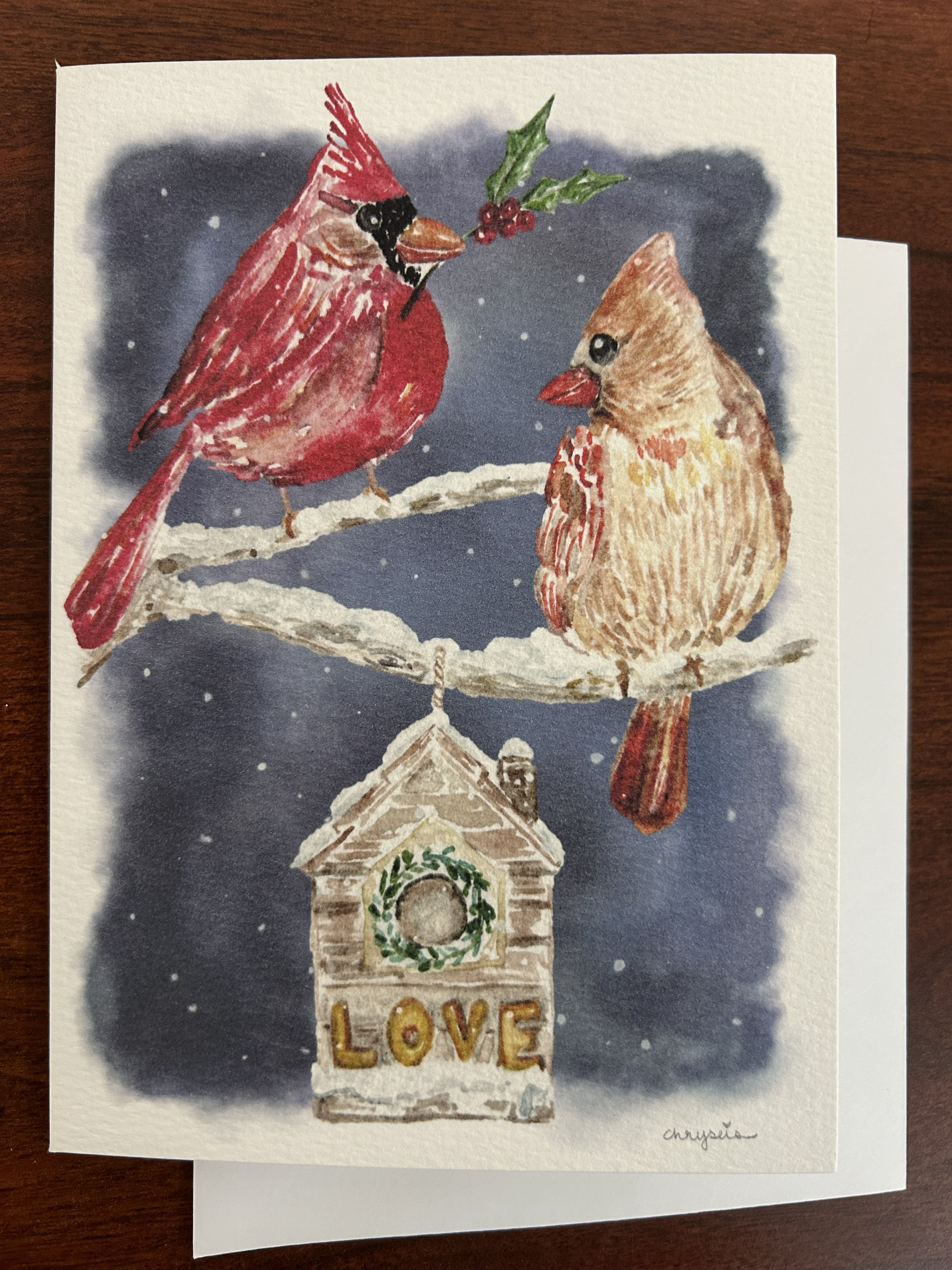 Cardinals Love card
