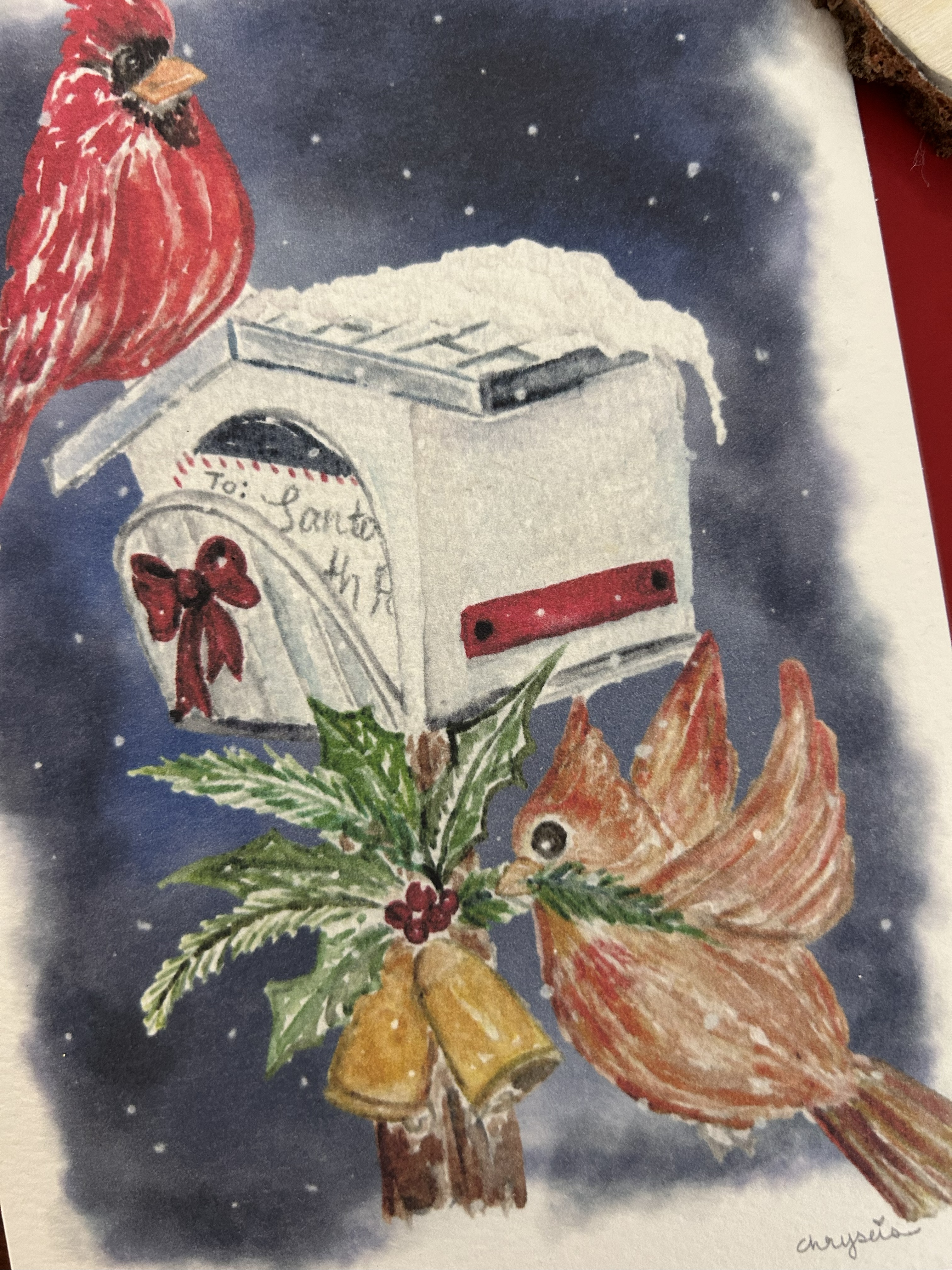 Cardinals and Santa's Mail