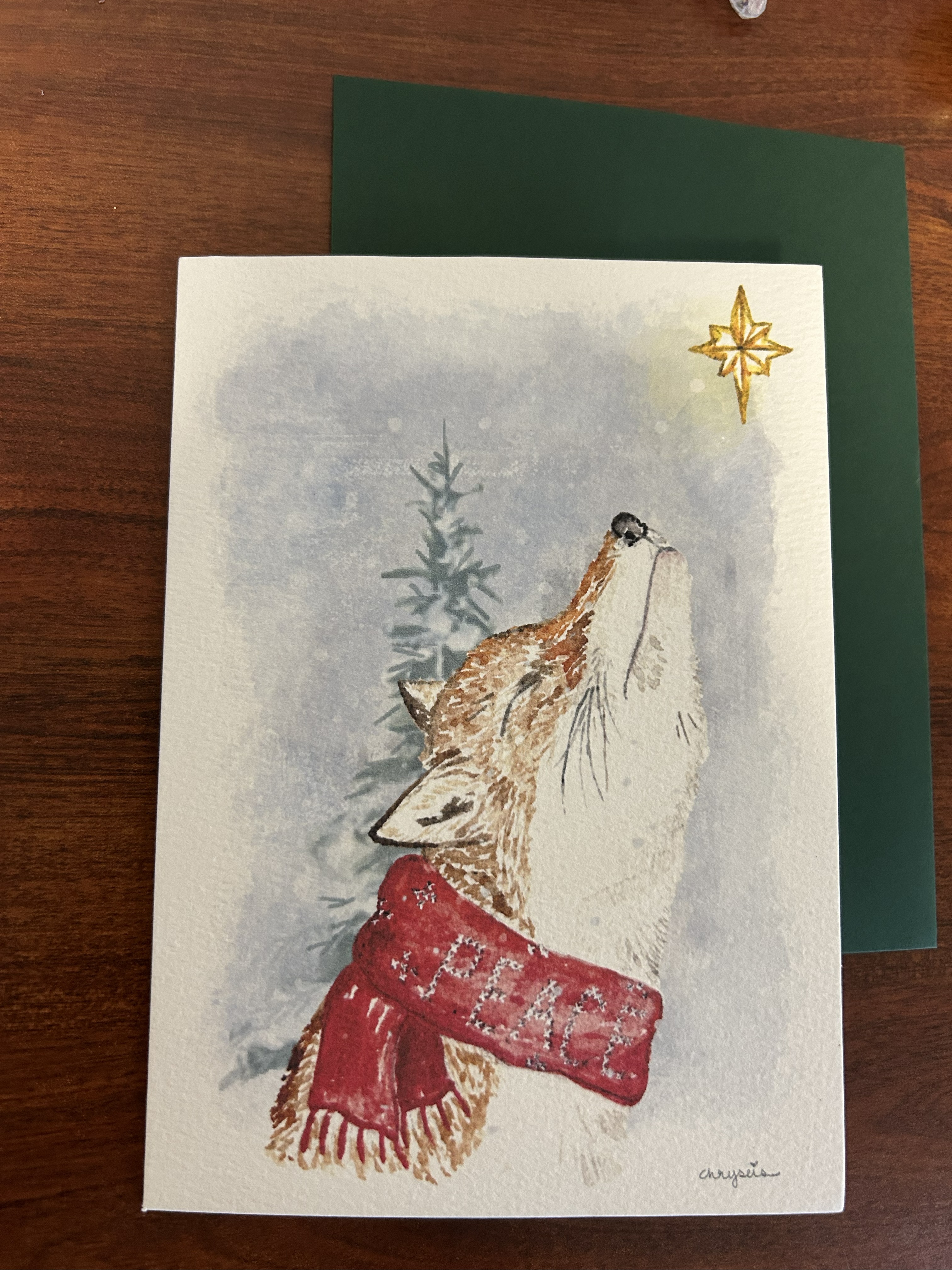 Winter Wolf at Peace