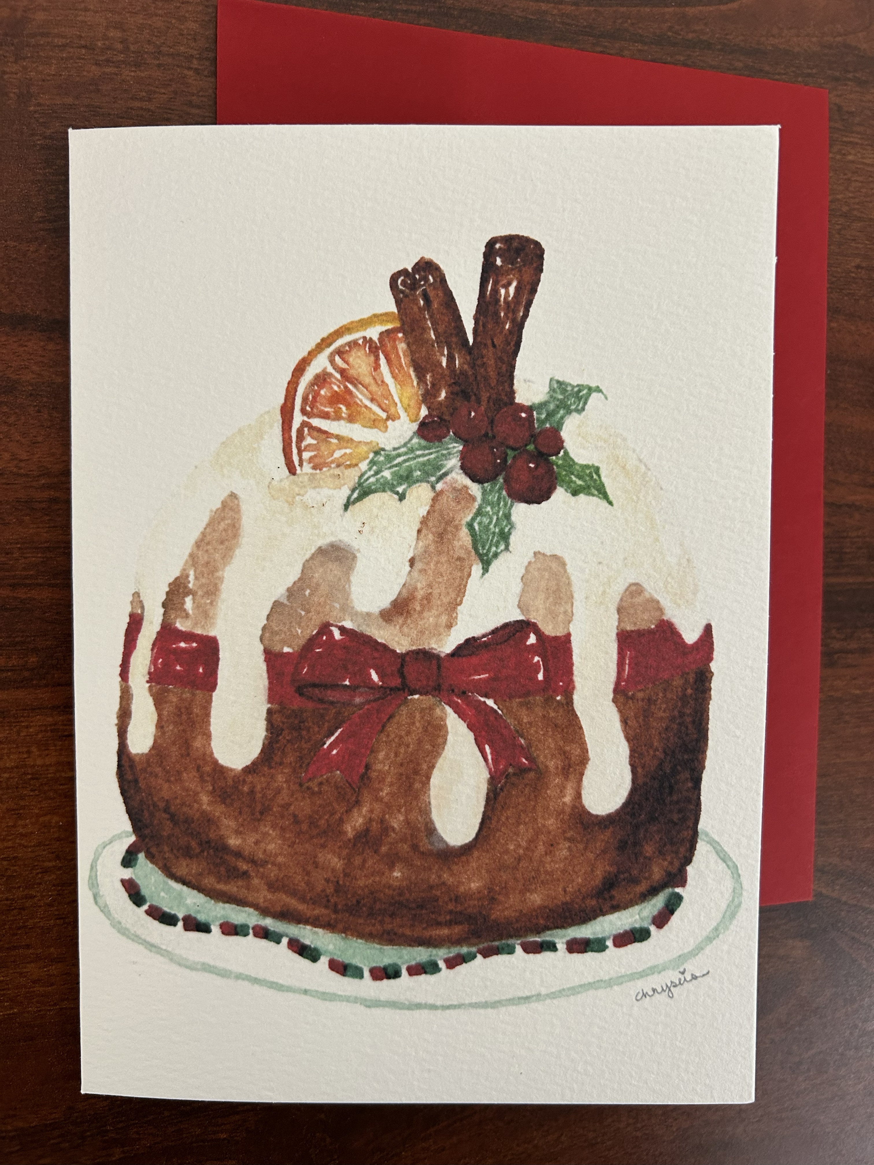 Christmas Pudding Card